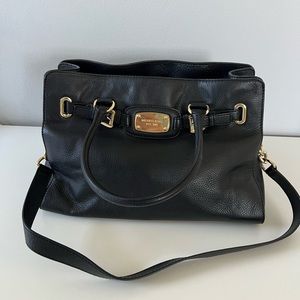 Black leather Michael Kors purse
